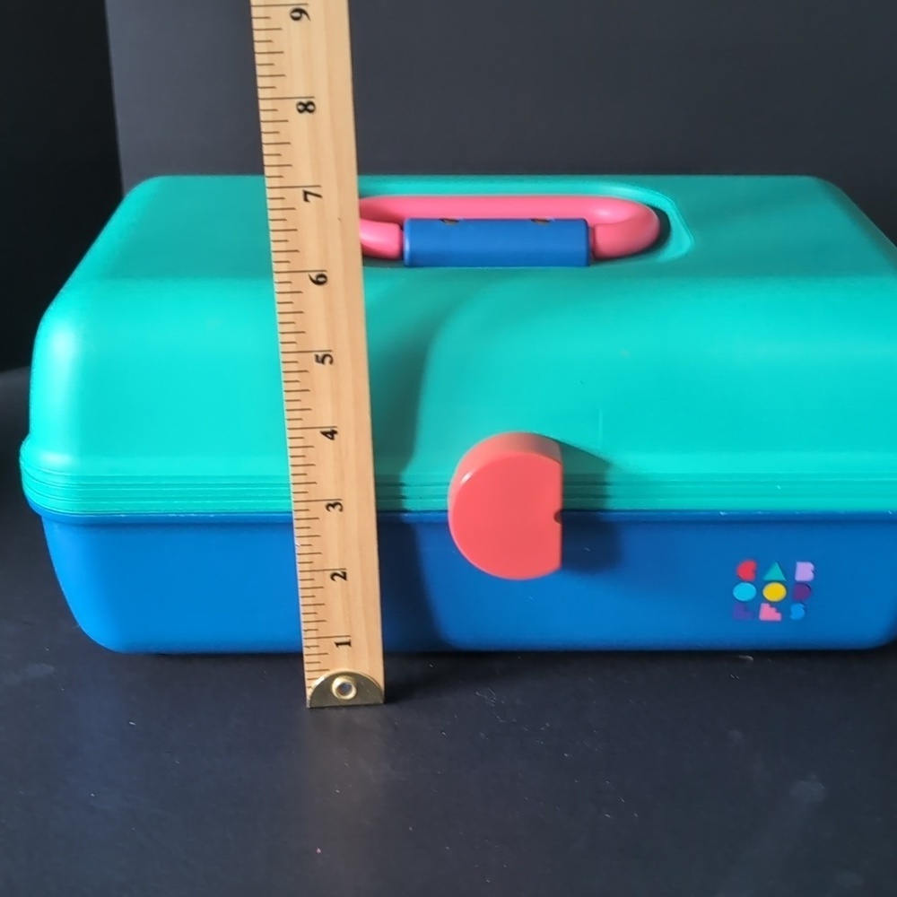 VGT 1980s Caboodles Lot Of 3 Blue/Green Travel Makeup Cases. - Picture 7 of 13